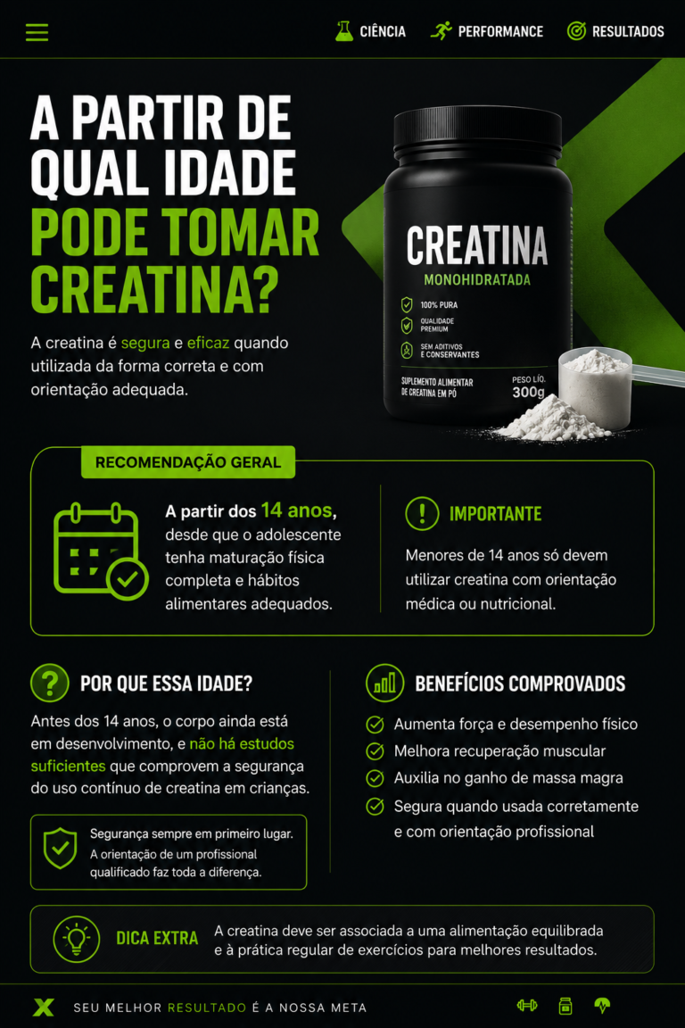 Benefícios de Tomar Creatina: Para Que Serve e Com Qual Idade É Permitido Utilizar?
